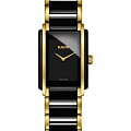 Rado Rado Integral R20845152  R20845152 кварцевые мужские часы черный циферблат, браслет сталь + pvd + керамика — вид спереди